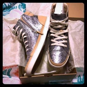UGG high top W Gradie Glitter Shoes SZ 11